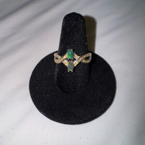 Genuine Fire Green/Blue Opal Ring 💚💙💍